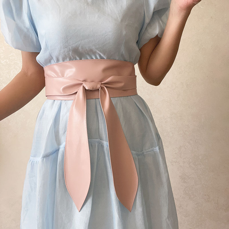 Nuova moda europea e americana PU cintura larga da donna cappotto decorazione cinturino cintura in vita sigillo in vita con abito transfrontaliero vendita calda_voghion.com