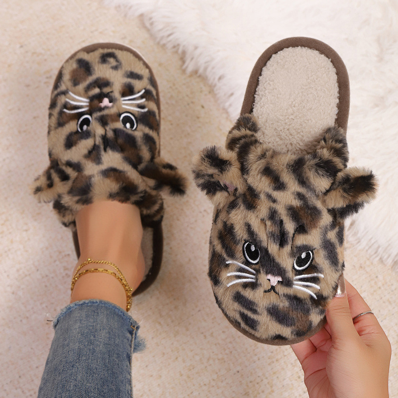 Baotou transfronterizo damas otoño invierno interior y exterior soleas cálidas de peluche zapatillas de algodón zapatillas de espuma EVA suela
