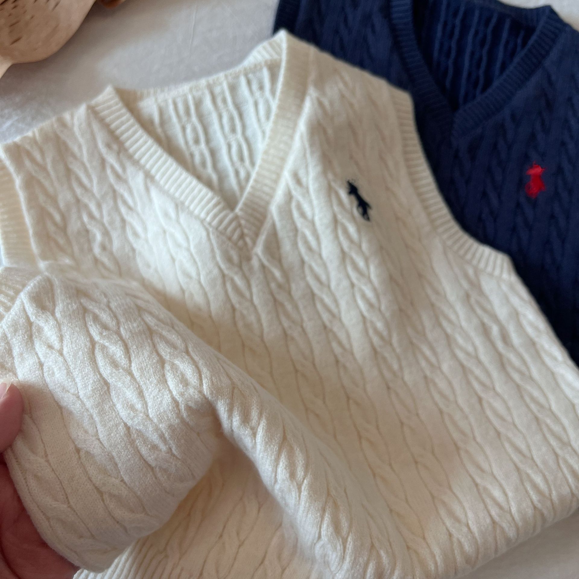 Children's autumn sweater, woolen vest for men and women, western style 4
