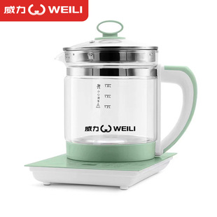 Cross-Border Power Health Pot Home Multifunctional All-Glass Tea Maker Office Smart Flower Teapot Electric Kettle