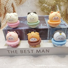 かわいいペットのかわいいタンブラー樹脂装飾品クリエイティブ減圧オフィス装飾装飾品小さな装飾品かわいいギフト