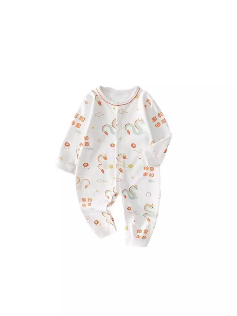 Uniformes de bebés de algodón chino de otoño ropa de escalada recién nacida para niños y niñas pijamas de manga larga sin hueso