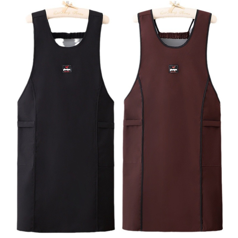 Interior y exterior delantal impermeable impermeable a prueba de aceite chaleco delantal cocina de restauración ropa de trabajo especial red