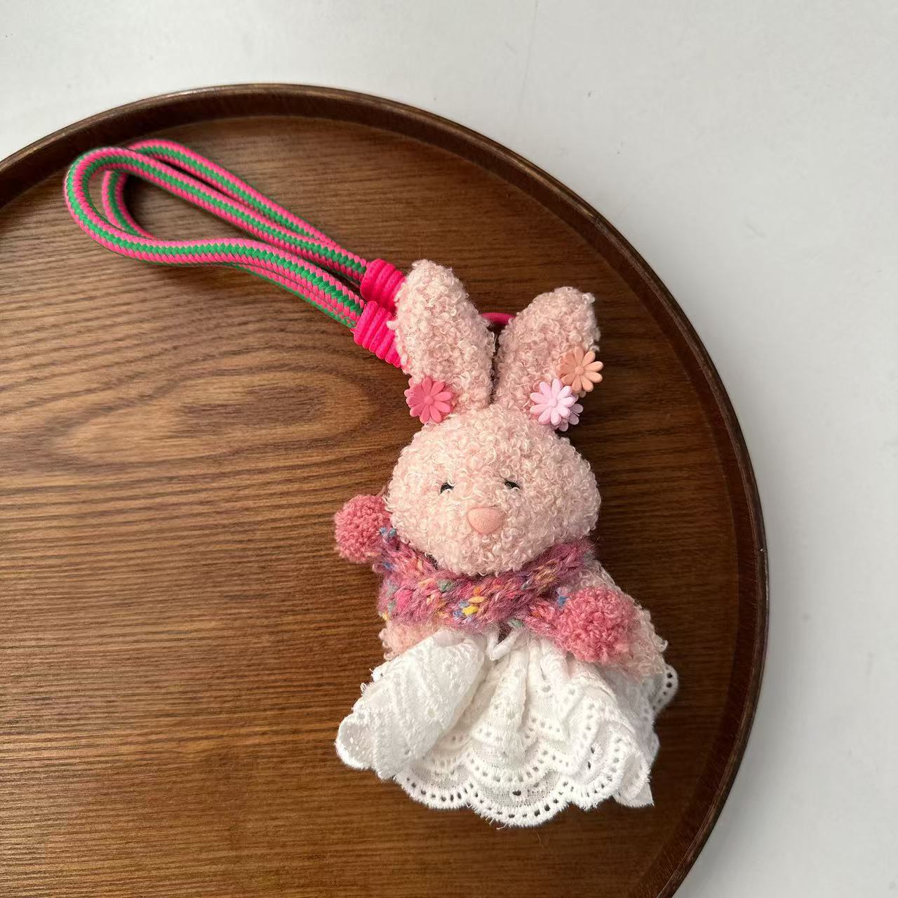 30g Weight Bag Charms Bag Accessories Type 1 Piece Quantity Holiday, Daily Occasion Plush Material Animal, Cartoon Pattern Cute Style 1 Piece Plush Animal Cartoon Bag Charms 4