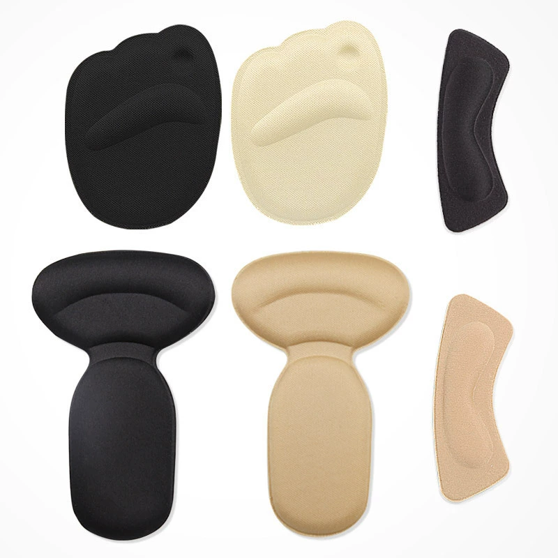 4D Губка задняя паста Женская невидимая паста для пятки Противоизносная пятка Подушка для ног Губчатая стелька 2 в 1