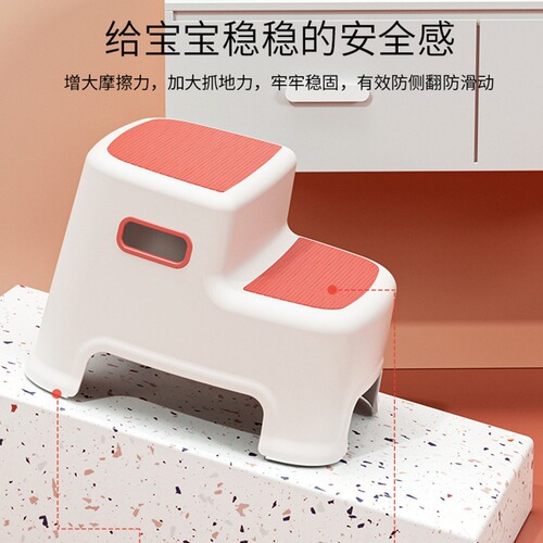 Children's step stool baby foot step chair stool small bench hand washing step child stool non-slip foot stool standing stool