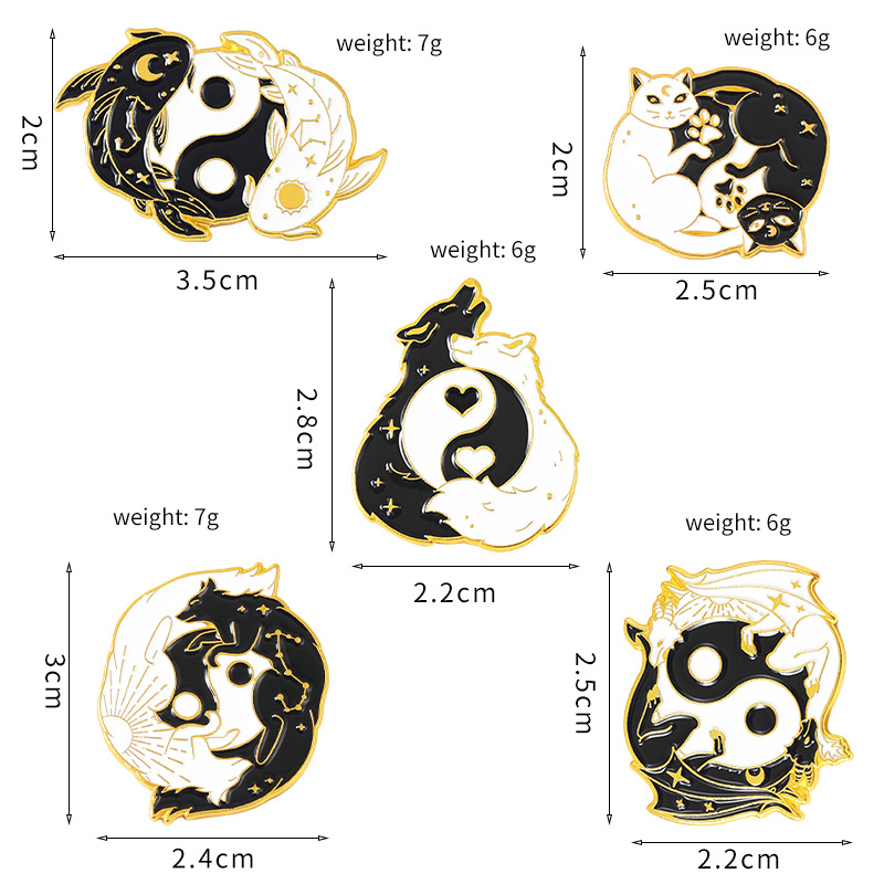 7g Weight Brooches Classification Fashion Pin Gossip Animal Alloy Plating Unisex Brooches