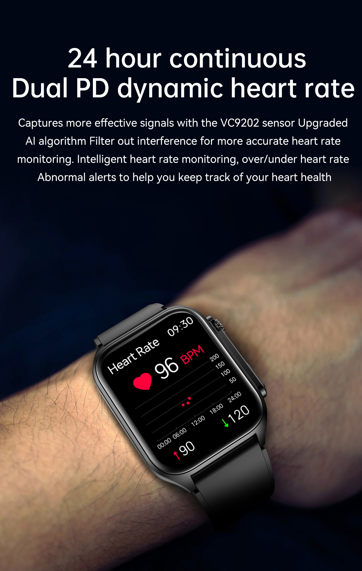 TK12 smartwatch: Blood sugar, Bluetooth call, heart rate, blood oxygen, blood pressure, electrocardiogram detection, step-counting fitness band undefined