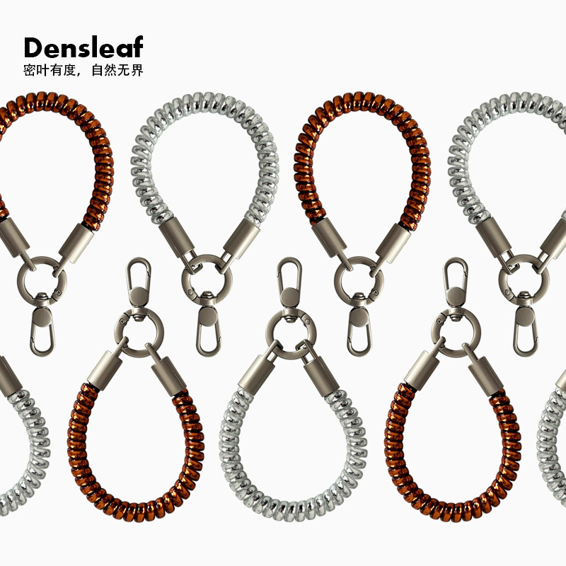 Silver TPU phone cord, phone strap, keychain, fashionable accessory, bag charm, anti-loss cord, cute little pendant