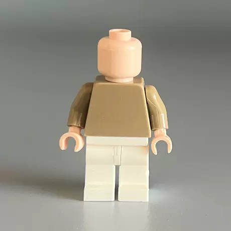 Body minifigure-yellow top and white bottom