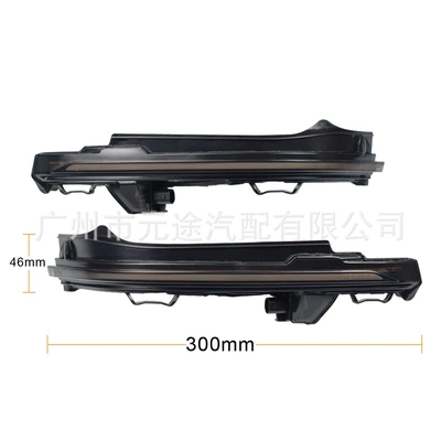 Suitable for Audi Q5 Q7 4m Reversing Rearview Mirror Signal Light Modified Led Two-Color Dynamic Running Water Turn Signal (Dönmə işıqları) - l-ad-05-yellow-light
