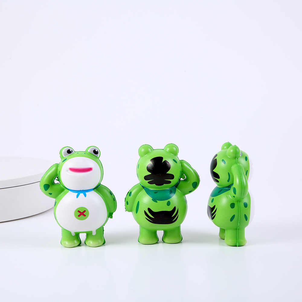 Frog Prince rebote lento, muñecas de descompresión, juguetes de pellizco, niños y niñas, regalos de descompresión creativos, puestos de mercado nocturno
