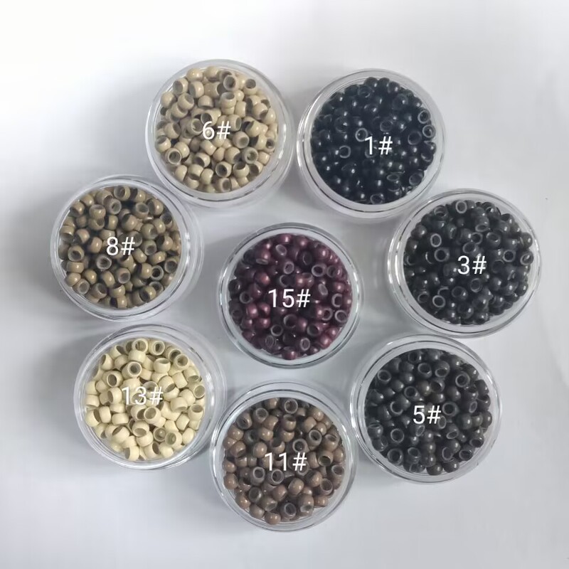 4.0mm NanoRings Nano Silicone Hair Loop Feather Silicone Buckle Wire Hair Loop Copper