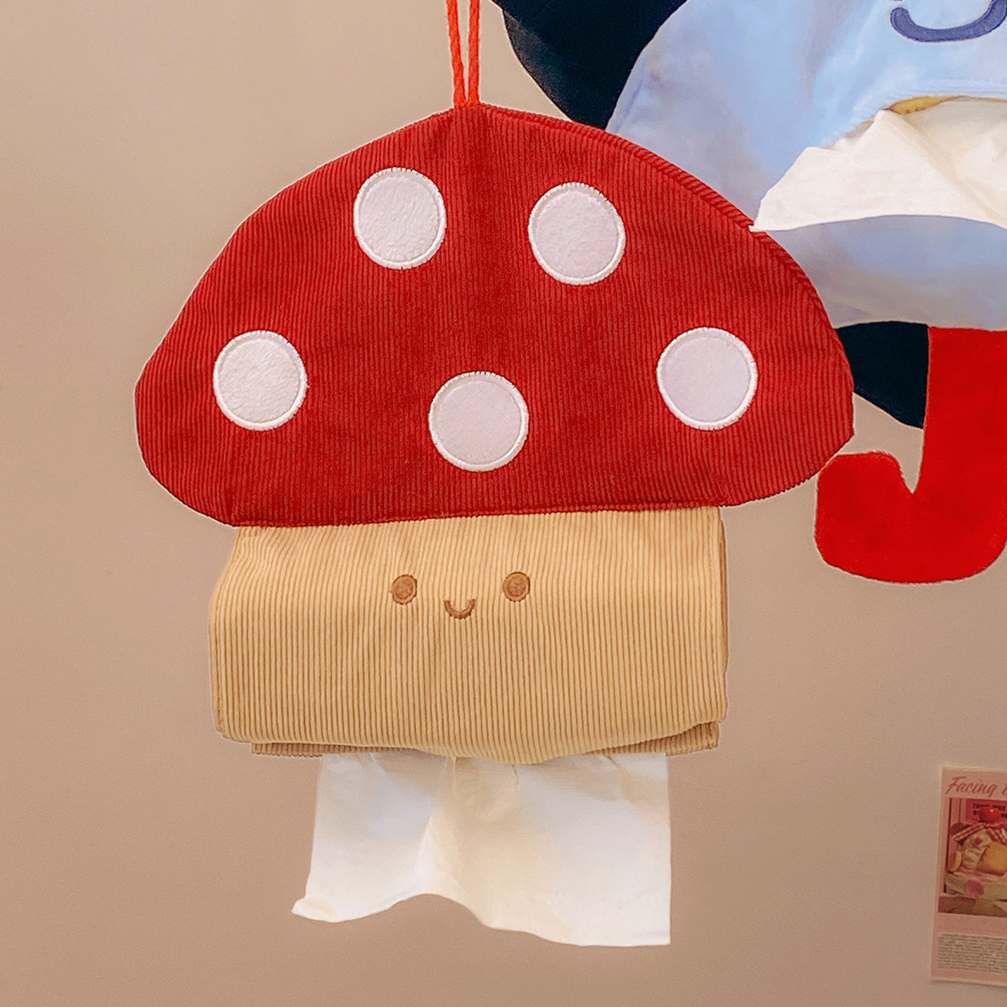 Bolsa Porta Pañuelos Colgante de Lona Multiuso para Coche y Hogar image 4