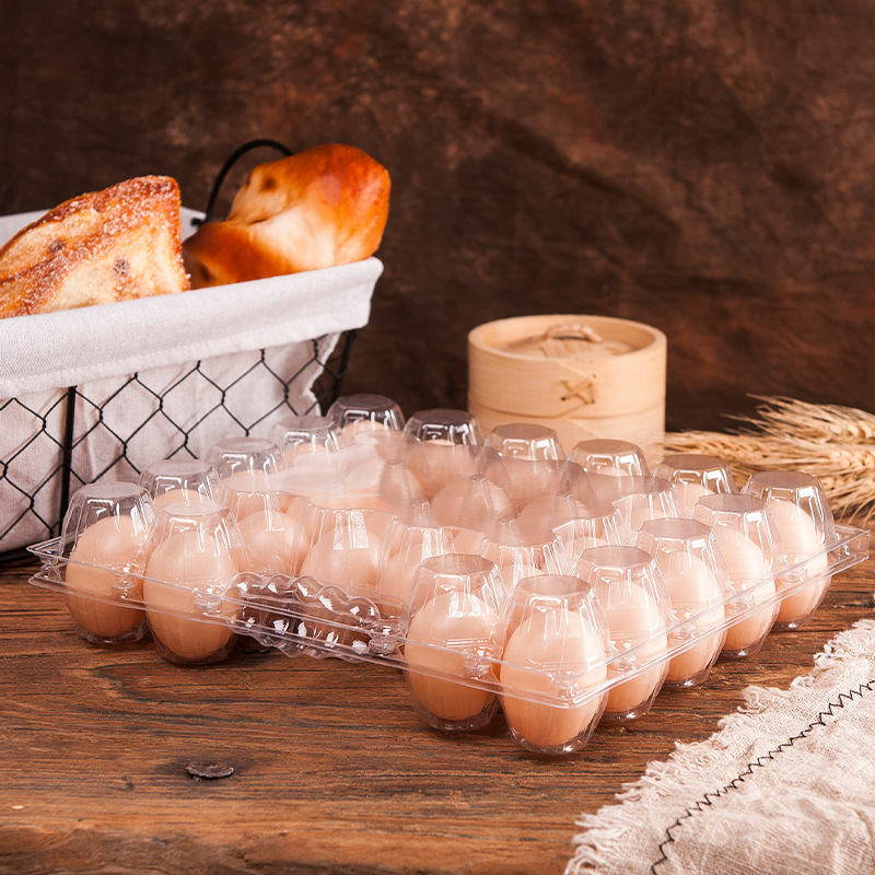 现货28枚装鸡蛋盒 PET包装盒鸡蛋托 一次性多规格塑料带扣鸡蛋托