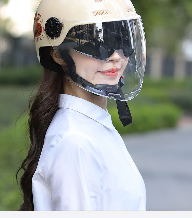 Helmet Electric Vehicle Women Men 2025 New Double Mirror Motorcycle