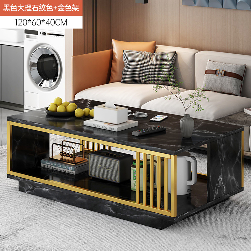 Mesa de té sala de estar doméstica 2025 nueva casa de alquiler de tipo pequeño moderno balcón simple exquisita mesa de té