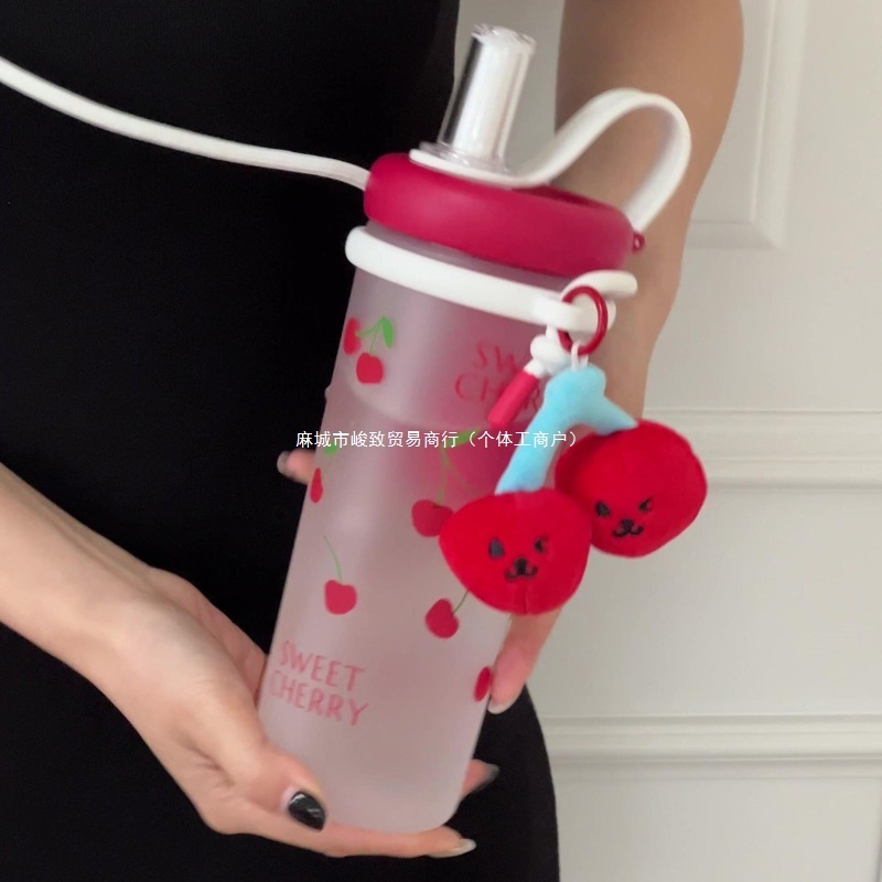 世大家水杯大容量高颜值女生夏季运动耐高温便携吸管杯茶水分离杯|undefined