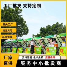 夜市铁艺花车摆摊货架冰粉小吃车集市移动折叠摊位商场地摊展示架