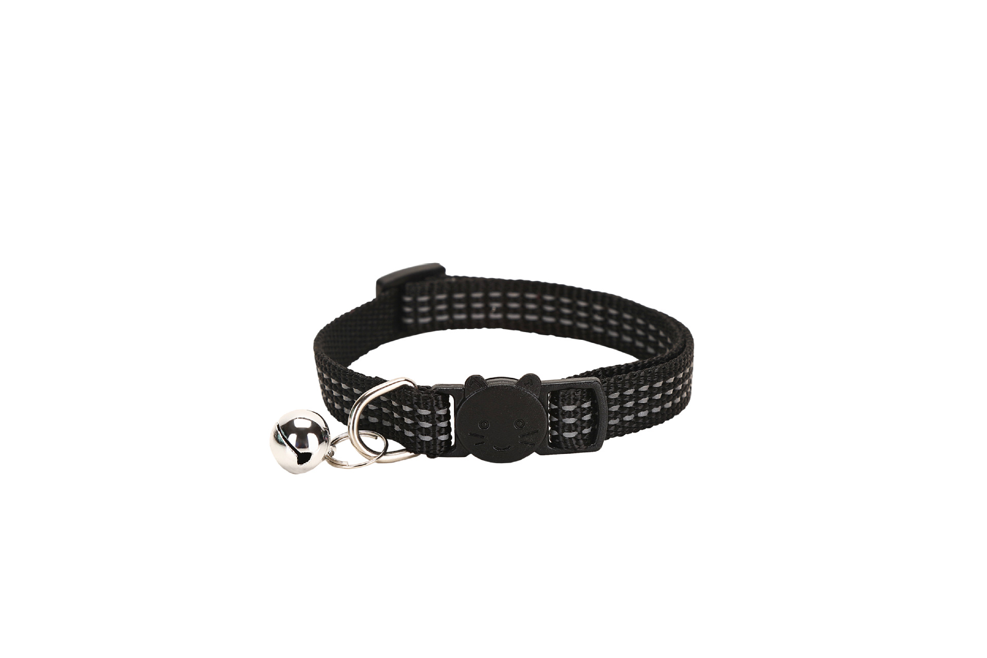Pei Chong Beibei nuevo producto seda reflectante color hebilla de gato collar de gato reflectante hebilla de seguridad ajustable correas al por mayor
