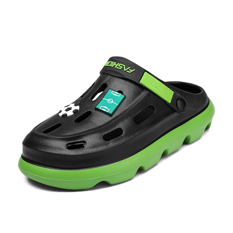 Zapatos con agujeros Sandalias de oficina de ocio de verano para hombres, deportes de conducción para hombres, zapatos de playa de playa resistentes al desgaste