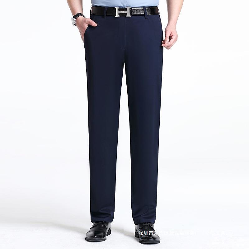 Classic Men's Casual Pants Summer New Korean Style Fashion Slim-fit Business All-match Stretch Trousers Straight Men's Pants