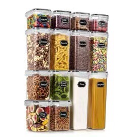 Sales Of Kitchen Household Sealed Jars, Grains, Fresh-keeping Boxes, High-permeability PP Sealed Jars, Fifteen-piece Sets