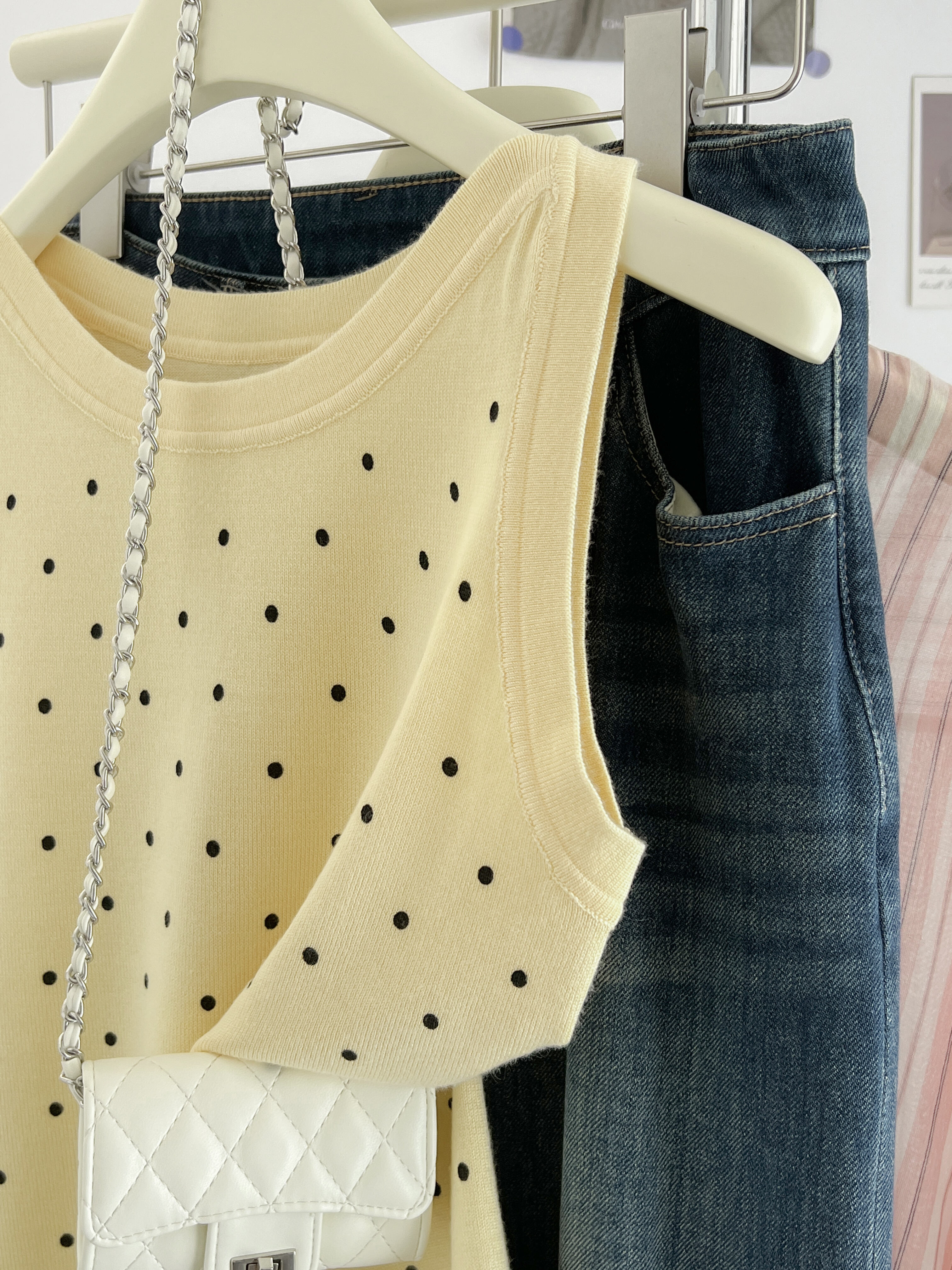 Burgundy knitted vest