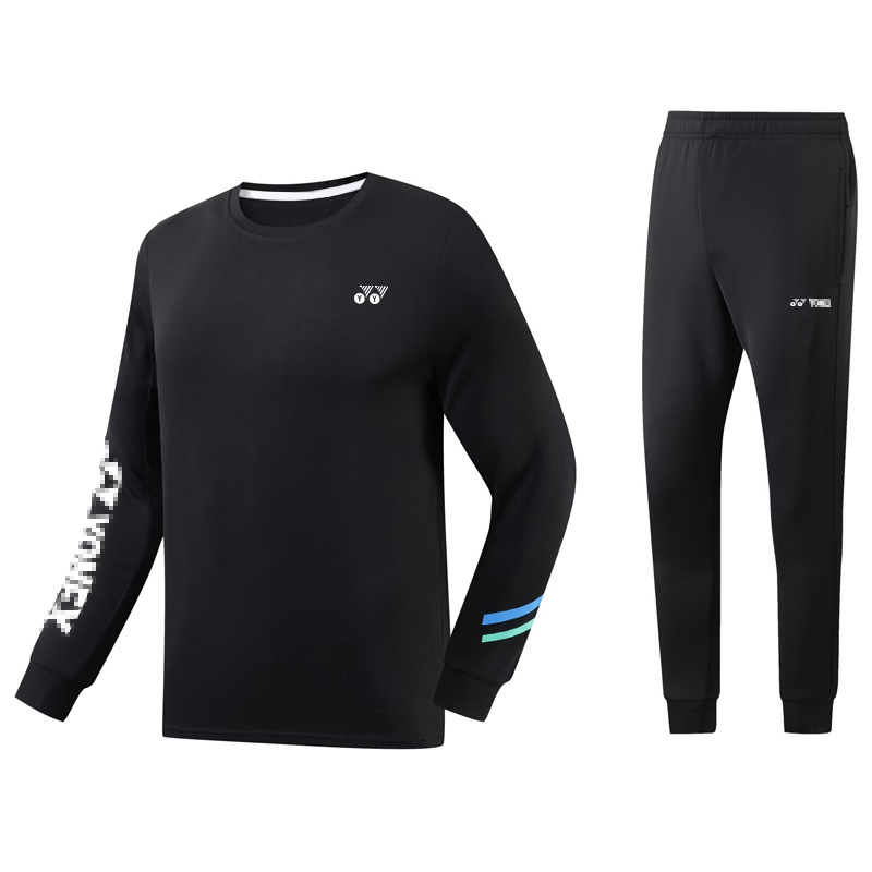Yy Autumn and Winter Badminton Uniforms for Men and Women, Long-Sleeved Sportswear, Pants, Table Tennis Jerseys, Sweatshirts, Training and Competition Team Uniforms