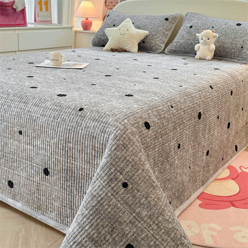 Keep warm set, quilted sheet, winter mattress for bed, increased thickness, 3 piece set