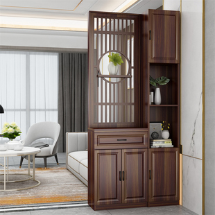 Entrance Cabinet Screen Partition Living Room Entrance Door Light Luxury Entrance Wine Cabinet Simple Storage Rack Shoe Cabinet New Chinese Style