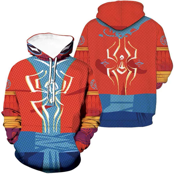 Crossing red and blue sweater