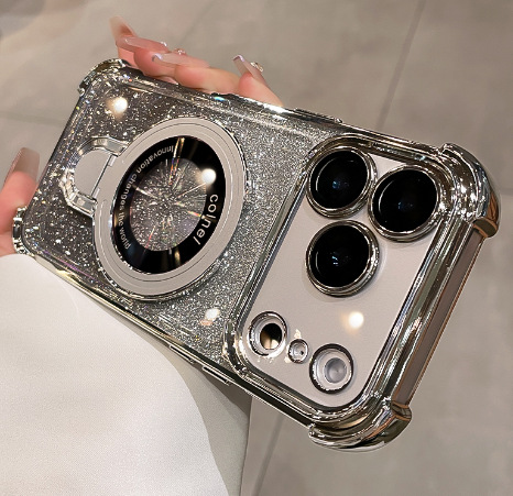 Bolsa de aire de cuatro esquinas transparente simple para iphone15 Apple 16ProMax funda para teléfono móvil 13 soporte de patrón de CD para hombres y mujeres