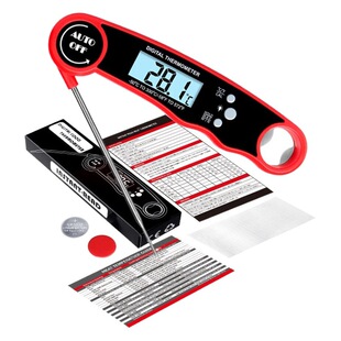 Source Factory Waterproof Folding Kitchen Food Thermometer Barbecue Thermometer Barbecue Thermometer Water Temperature Meter