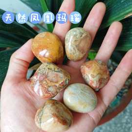 (跨境丿供应天然凤凰玛瑙大颗粒鱼缸花盆装修装饰供佛摆件滚石
