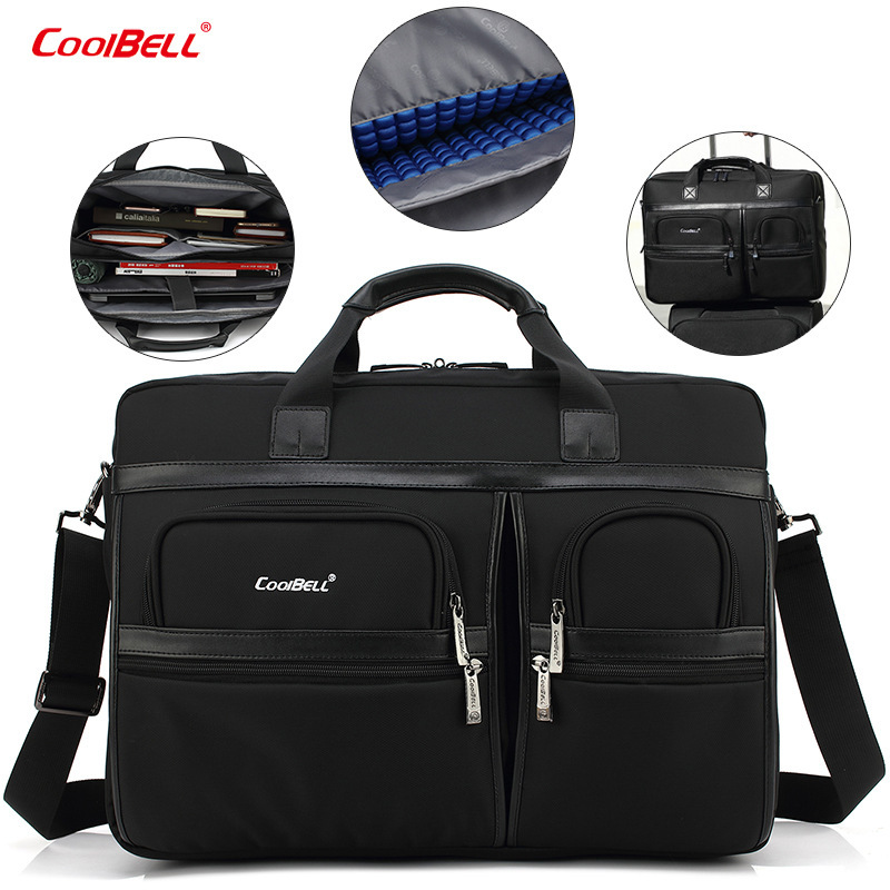 Cross-Border Hot-Selling Men's Business Multi-Functional Portable Document Bag Shoulder Briefcase Waterproof Nylon Cloth Computer Bag Cross-Border Hot-Selling Men's Business Multi-Functional Portable Document Bag Shoulder Briefcase Waterproof Nylon Cloth Computer Bag