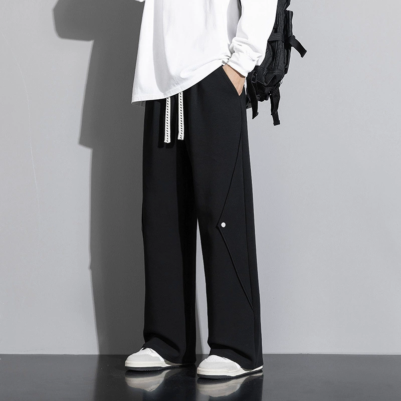 Мужские широкие брюки весной и летом новый прилив бренда свободные высокие уличные брюки