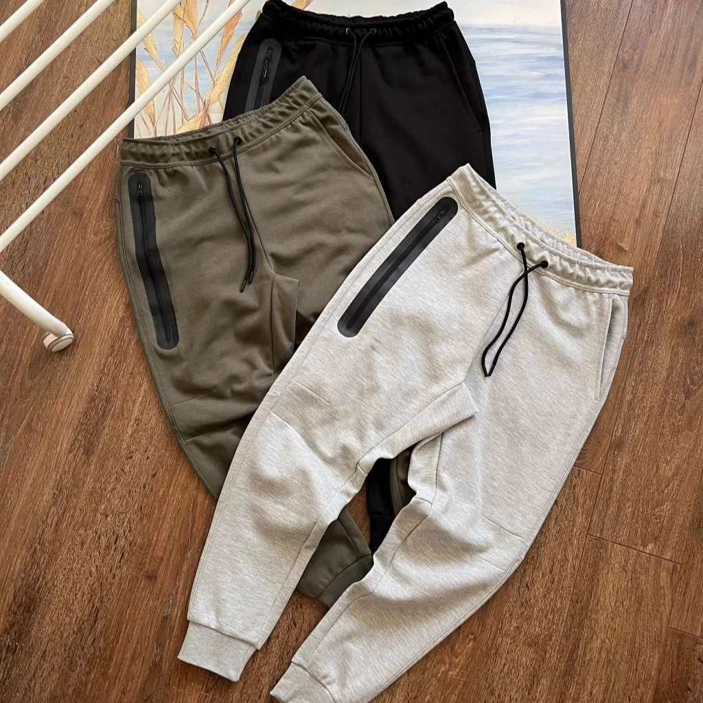 2024 новый мужской воздушный слой хлопчатобумажные спортивные штаны весной и осенью и зимой