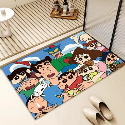Cartoon Crayon Shin-Chan Diatomaceous Earth Avtomobil döşəmə paspasları - xiaoxins-family-4060cm-new-diatom-mud