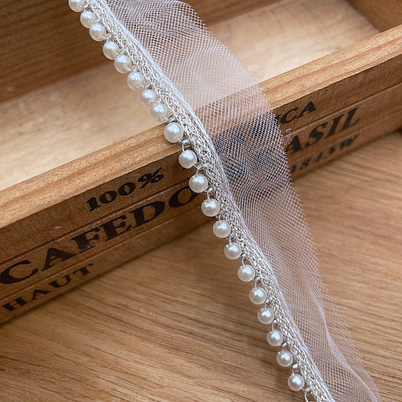 網布銀糸リボン手作りビーズ真珠レース民族風漢服装飾模造真珠diy補助材料卸売り