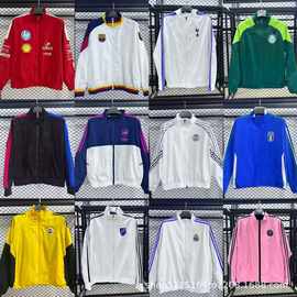 25-26赛季联赛俱乐部巴萨皇马拜仁尤文防水风衣外套运动休闲复古