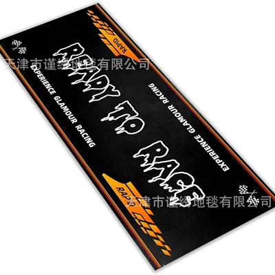 Cross-border motorcycle display mat can be personalized diy can add logo Amazon temu Xiyin generation hair wholesale mat (Avtomobil döşəmə paspasları) - motorcycle-display-mat-1-40120cm-skin-friendly-suede