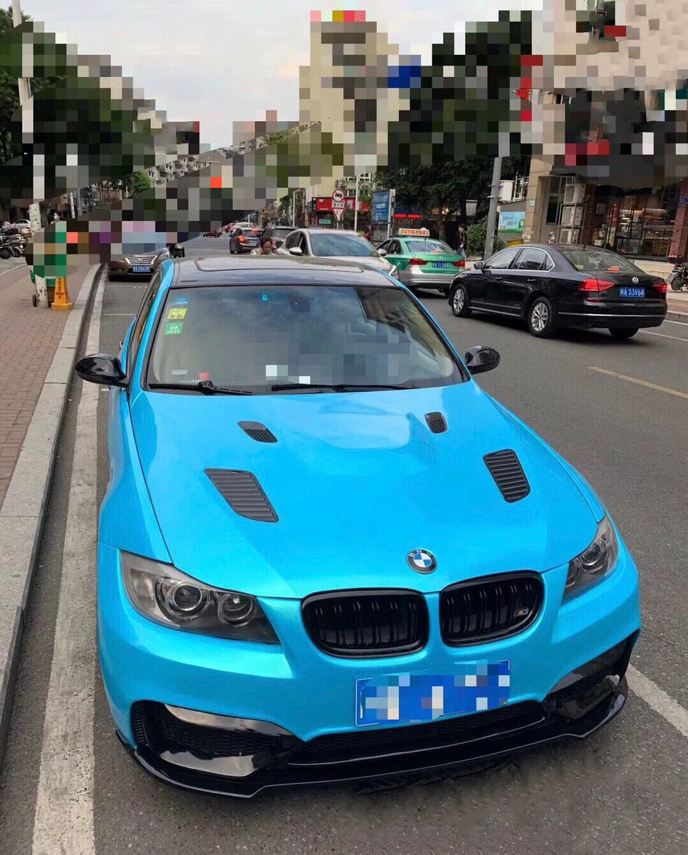 Suitable for 05-12 Bmw E90 Modified M4 Body Kit 3 Series M3 Front Bumper Rear Bumper Set Tail Throat