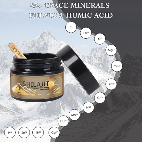 Pure Shilajit Resin 30g, Xilaizhi Cream Rich in Fumaric Acid Mineral Supplement Resin Cream