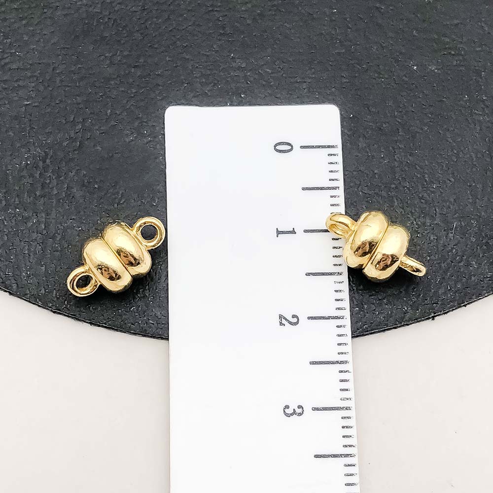 1 kc gold oval magnet buckle 12*7mm-1.4g-19855