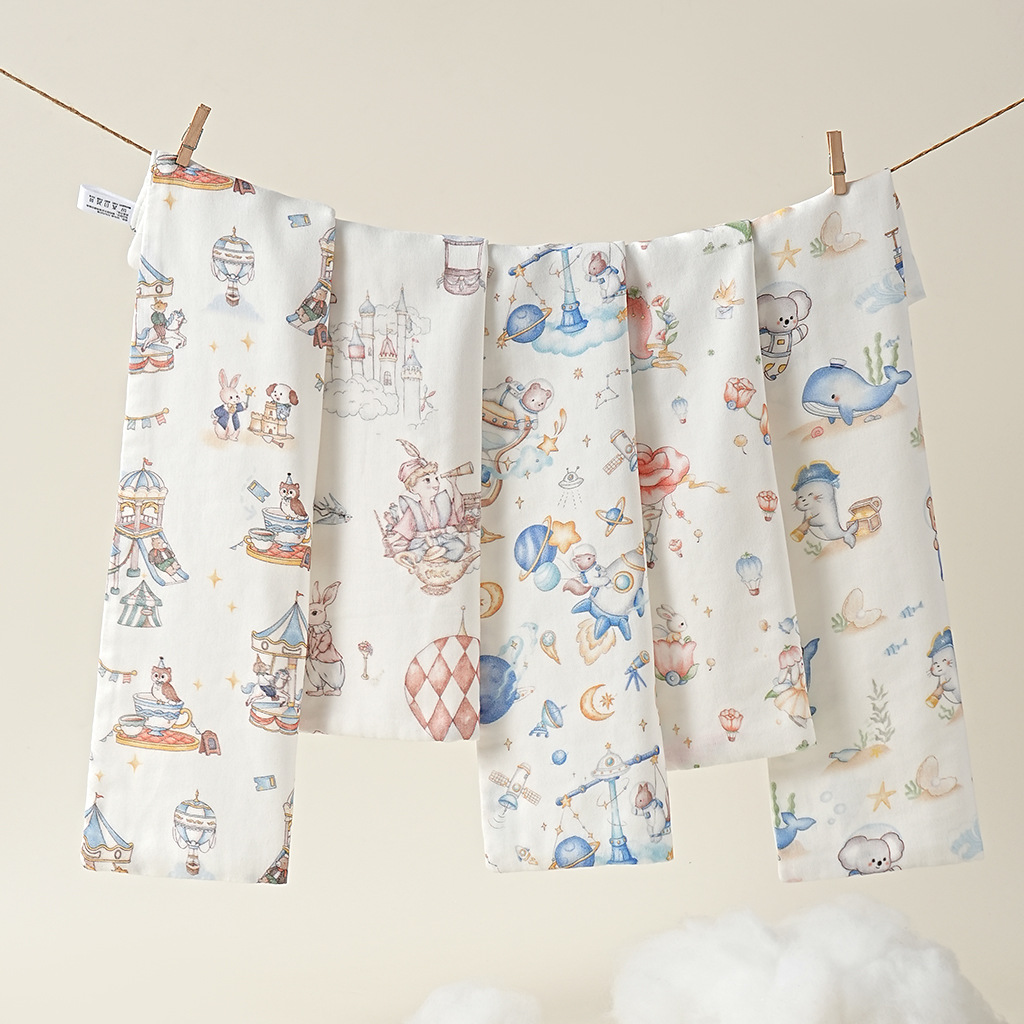 Bamboo Cotton Saliva Towel Infant and Toddler Bamboo Gauze Small Square Towel Towel Face Towel Newborn Baby Kidsren Category a Square Towel