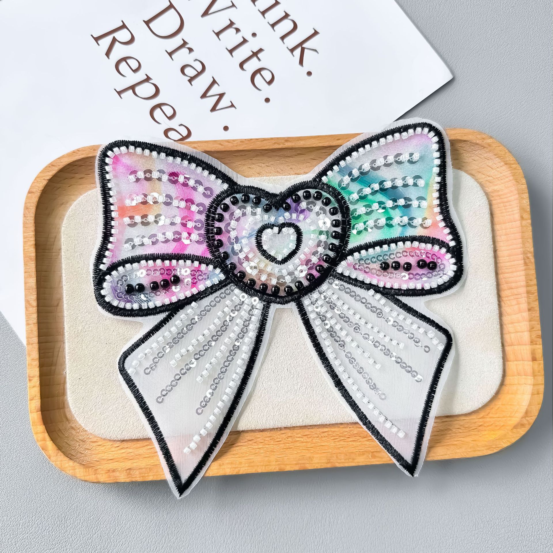 Nuevo color fantasma ogan tridimensional sequela arco dibujos animados ropa infantil zapatos sombreros maleta tela calcomanías