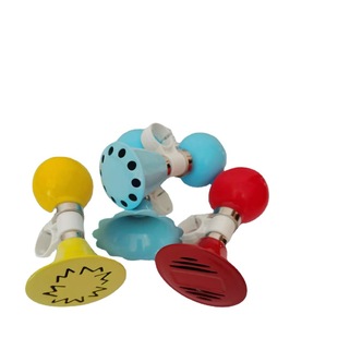 Factory Wholesale Bicycle Accessories Bicycle Children's Bicycle Horn Riding Equipment Spray Color Iron Air Horn