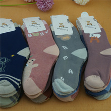 哈呗熊娃新品冬季宝宝毛巾袜毛圈袜儿童保暖 婴儿学生袜子