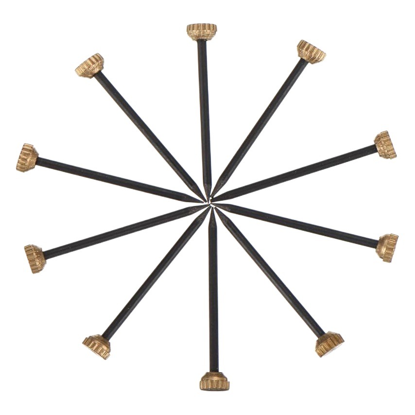 100 unids negro foto marco clavo de alta calidad cobre cabeza clavo a través del corazón cobre tapa uñas Amazon suministro